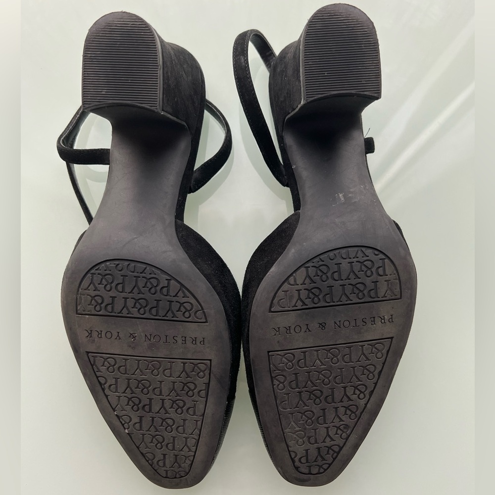 Leather Slingbacks black 8m Ines Preston & York - Picture 5 of 5